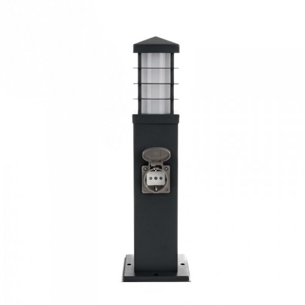 Słupek Ogrodowy V-TAC 2 Gniazda 45cm E27 IP44 Grafit VT-1155-1