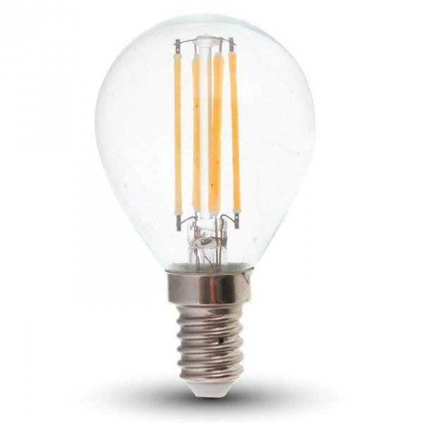 Żarówka LED V-TAC 4W Filament E14 P45 Kulka VT-1996 3000K 400lm