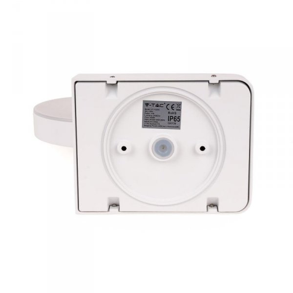 Projektor Oprawa Elewacyjna V-TAC 17W LED Czujnik Ruchu Okrągła Biała IP65 VT-11020S 3000K 2520lm