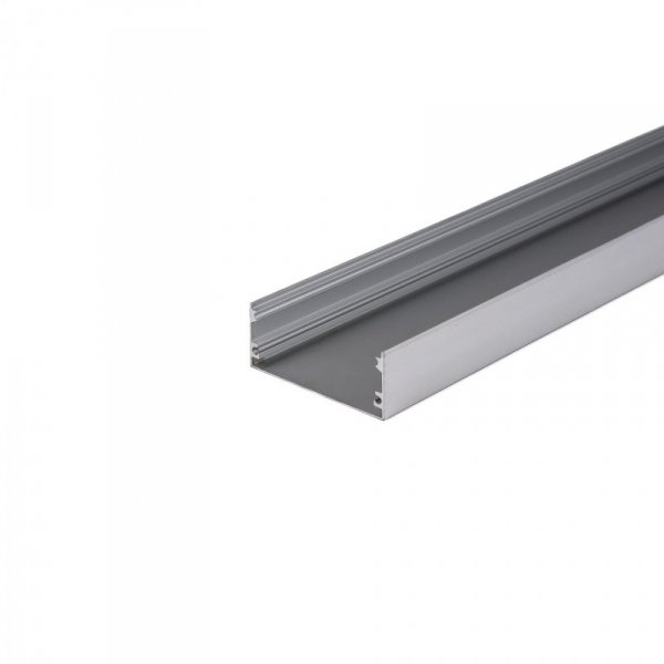 Profil Aluminiowy V-TAC 2mb Anodowany, Klosz Mleczny 20x50mm VT-8206