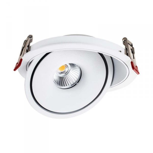 Oprawa V-TAC LED Uchylny Downlight 20W LED COB CRI90+ CCT Biała VT-2520 3000K-4000K-6400K 1408lm