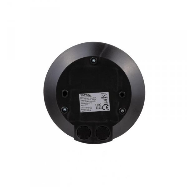 Czujnik Ruchu 360st V-TAC Natynkowy Sufitowy SLIM 24mm Czarny FULL BLACK V-TAC VT-8027