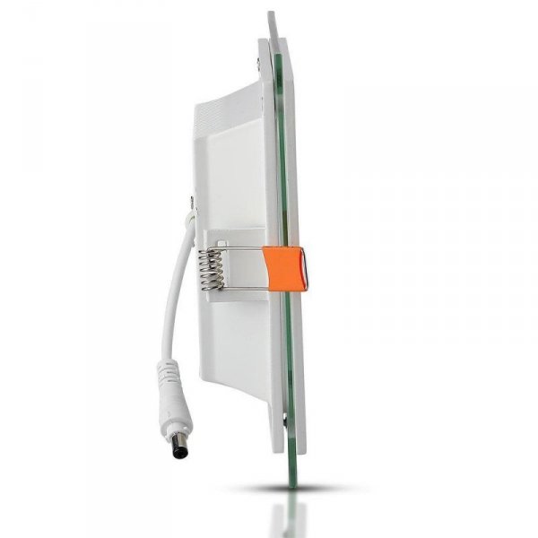 Panel LED V-TAC 12W LED Szkło Kwadrat VT-1202G 6400K 840lm