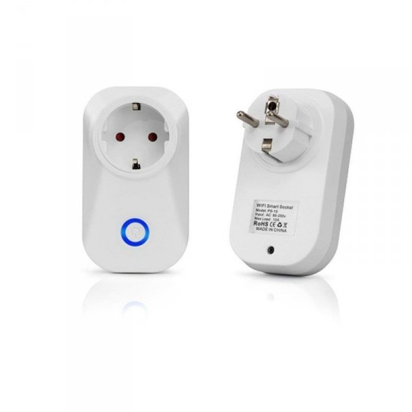 Gniazdo Adapter Przelotka SMART WiFi V-TAC Amazon Alexa, Google Home, Nest VT-5001