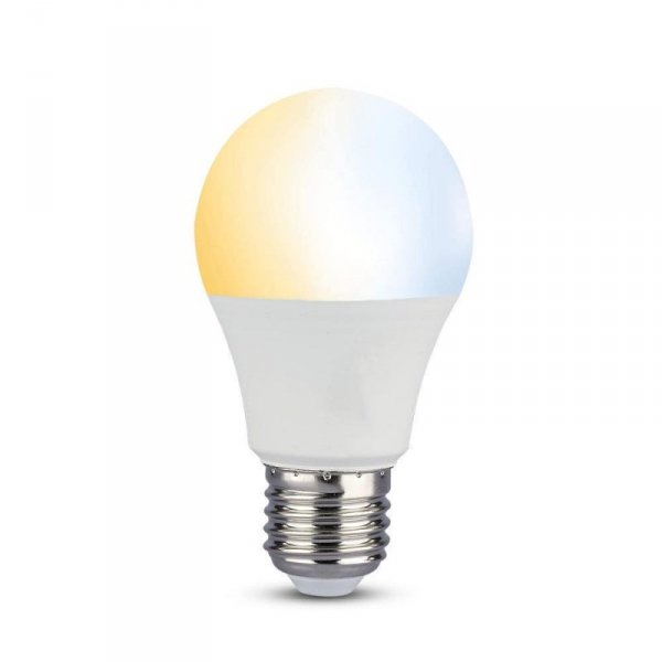 Żarówka LED V-TAC 9W E27 A60 Zmiana Koloru 3xKlik (Blister 2szt) VT-2149-B 3W1 806lm