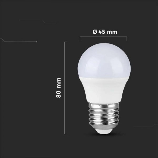 Żarówka LED V-TAC 3,7W E27 Kulka G45 VT-1830-N 6500K 320lm