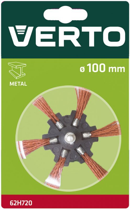 Szczotka ścierna miotełkowa z trzpieniem 100 mm