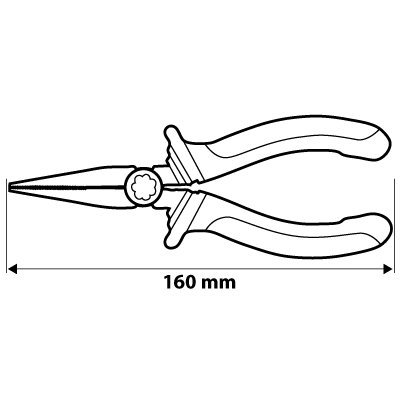 Szczypce płaskie 160 mm