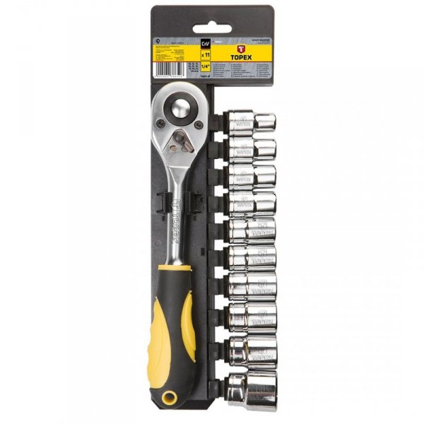 Klucze nasadowe 1/2&quot;, zestaw 11 szt.