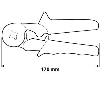 Zaciskarka końcówek tulejkowych, średnica tulejek: 0.25 - 6 mm2