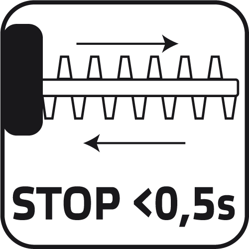 Nożyce do żywopłotu 600W, szerokość cięcia 450 mm