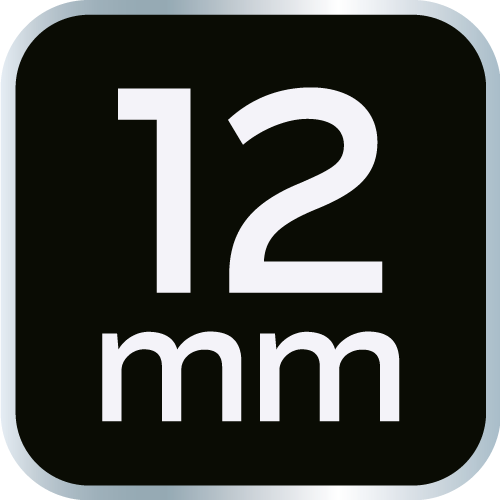 Nasadka udarowa 1/2&quot;, 12 x 38mm, Cr-Mo