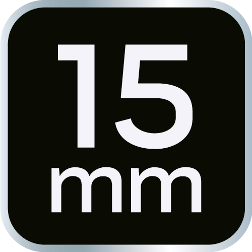 Nasadka udarowa 1/2&quot;, 15 x 38mm, Cr-Mo