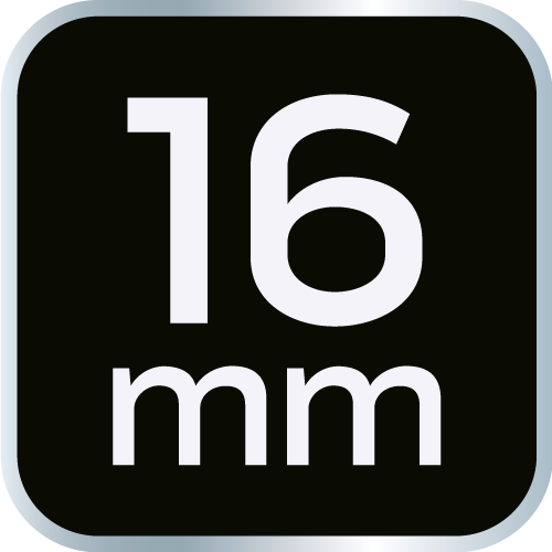 Nasadka udarowa 1/2&quot;, 16 x 38mm, Cr-Mo