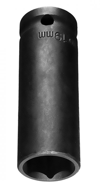 Nasadka udarowa 1/2&quot; długa, 19 x 78mm , Cr-Mo