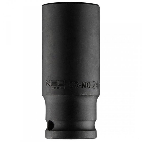 Nasadka udarowa 1/2&quot; długa, 24 x 78mm , Cr-Mo