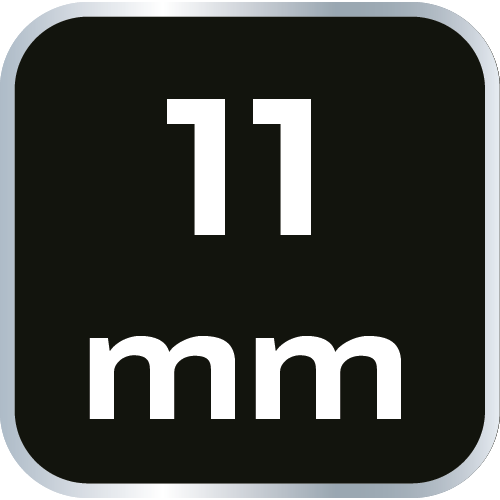 Nasadka sześciokątna 3/8&quot; długa, 11 mm