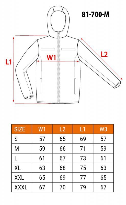 Kurtka robocza ostrzegawcza softshell z kapturem, żółta, rozmiar M