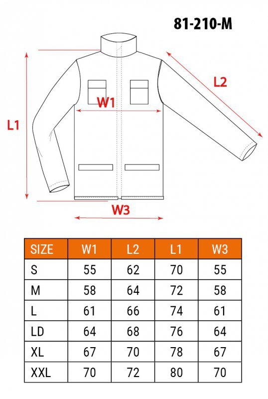 Bluza robocza HD, rozmiar M/50