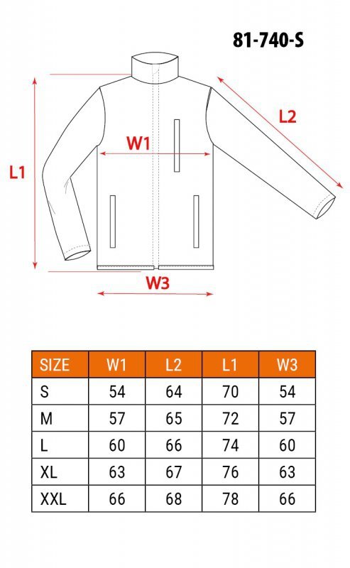 Bluza polarowa ostrzegawcza, żółta, rozmiar S