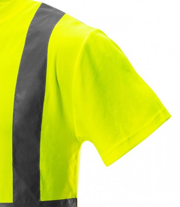 T-shirt ostrzegawczy, żółty, rozmiar S