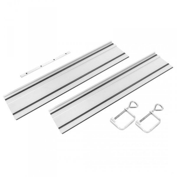 Szyny prowadzące 2 x 700 mm, łącznik, 2 zaciski