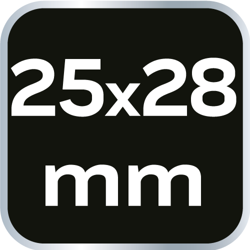 Klucz płaski dwustronny 25 x 28 mm