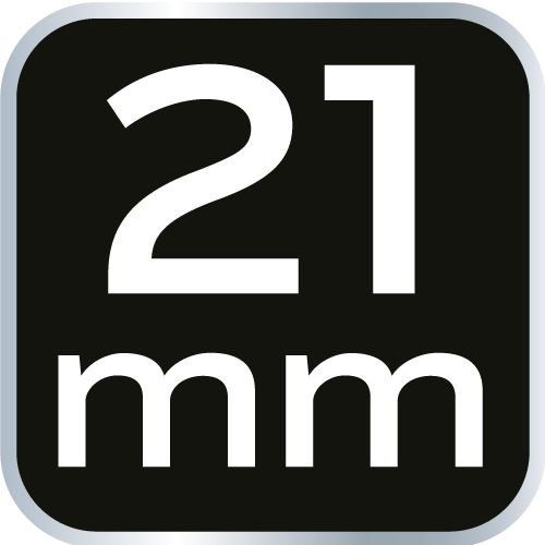 Klucz płasko-oczkowy z przegubem i grzechotką 21 mm
