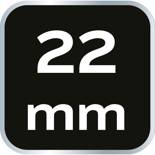 Klucz płasko-oczkowy z grzechotką i przełącznikiem 22 mm