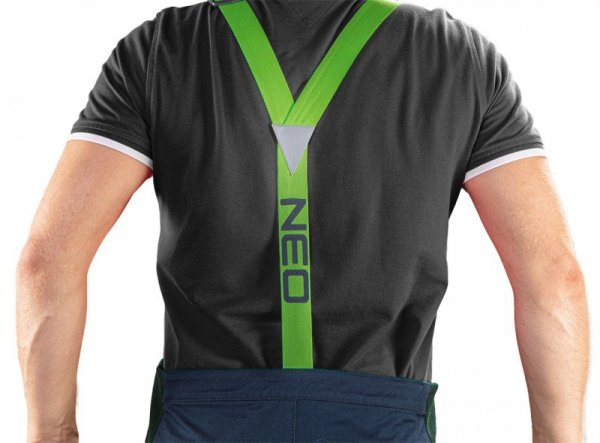 Ogrodniczki robocze PREMIUM, 62% bawełna, 35% poliester, 3% elastan, rozmiar XXXL