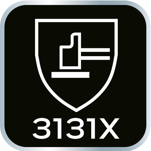 Rękawice robocze, poliester pokryty lateksem (crincle),3131X, rozmiar 10