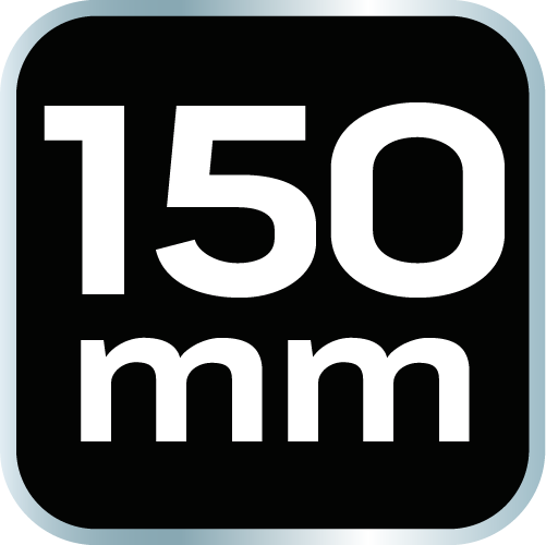 Szpachla malarska 150 mm, stal nierdzewna, dwukomponentowy uchwyt
