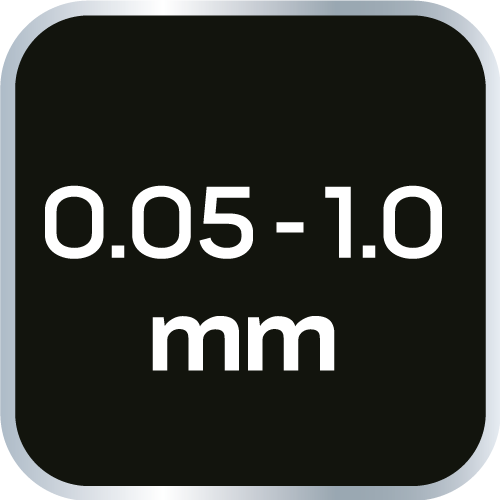 Szczelinomierz 20 listków (0.05 - 1.0 mm)  65MN/stal nierdzewna