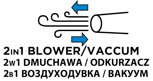 Odkurzacz ogrodowy akumulatorowy Energy+ 36V Li-lon, 2w1, pojemność worka 35L, bez akumulatora
