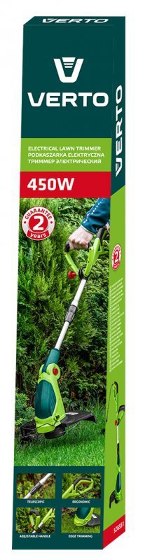 Podkaszarka 450W, szerokość koszenia 290mm