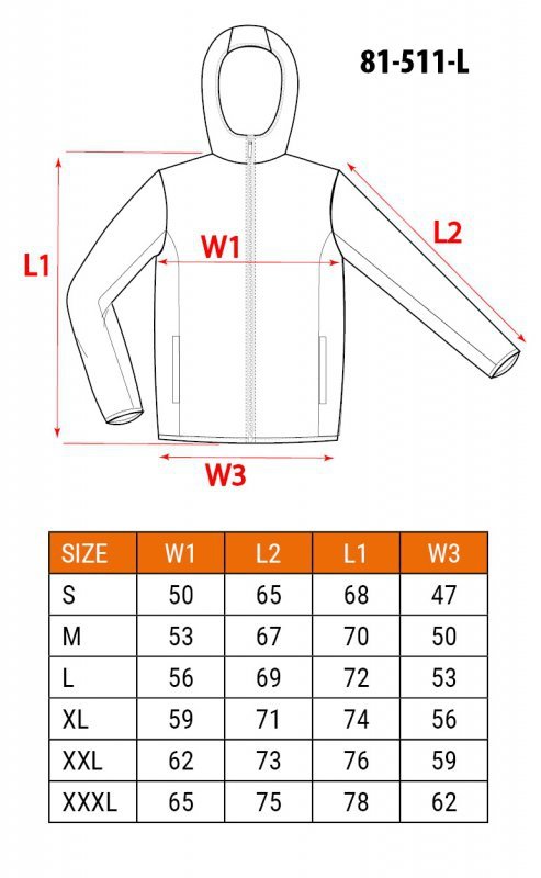 Bluza robocza PREMIUM, dwuwarstwowa, rozmiar L