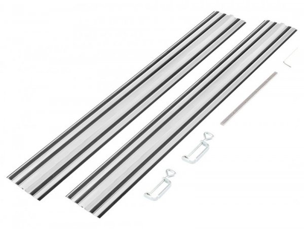 Szyny prowadzące 2 x 700 mm, łącznik, 2 zaciski