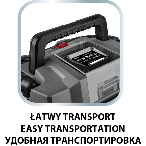 Odkurzacz warsztatowy Energy+ 18V, Li-Ion, 10 L, bez akumulatora