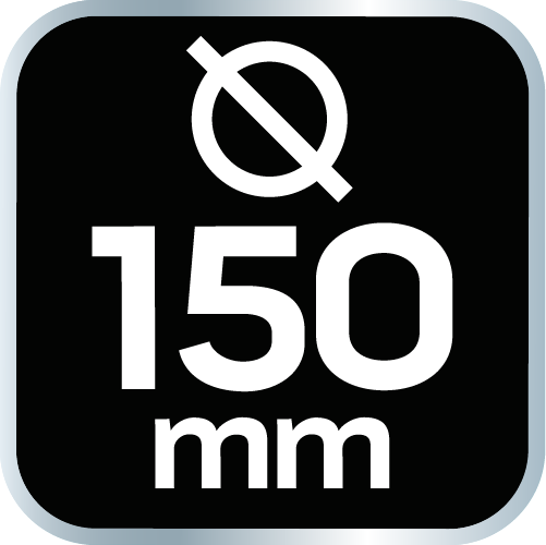 Szlifierka mimośrodowa pneumatyczna 150 mm, podciśnieniowe odsysanie pyłu