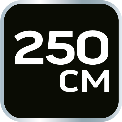 Łata murarska 250 cm, 2 libelle