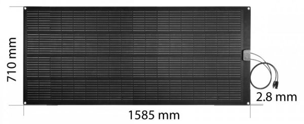 Panel słoneczny przenośny 200W, ładowarka solarna