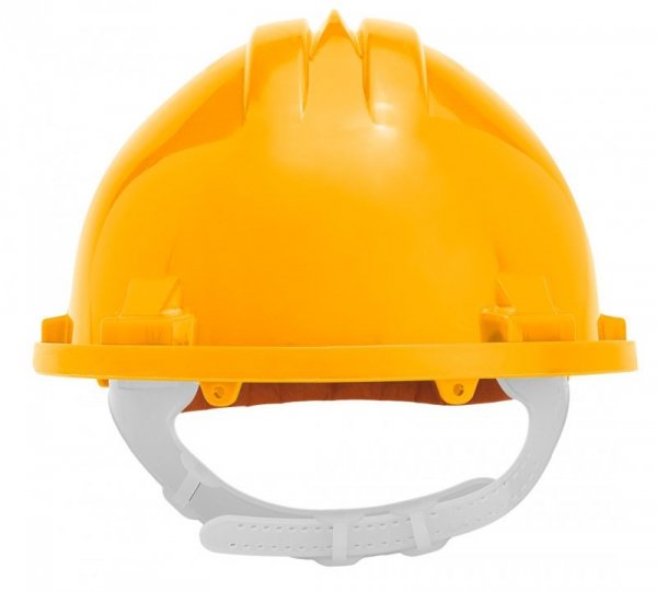 Kask ochronny atestowany, żółty