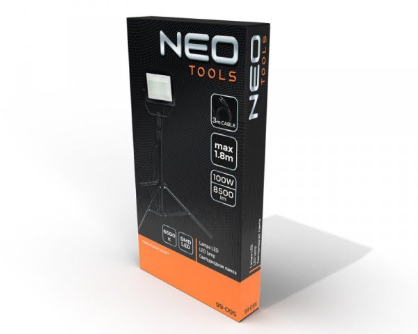 Reflektor pojedynczy 100W SMD LED 8500lm na statywie 1.8m