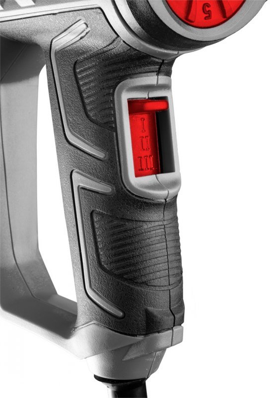 Opalarka 2000W, zakres temperatur:I: 50ºC, II: 50-550ºC, III: 50-550ºC,walizka