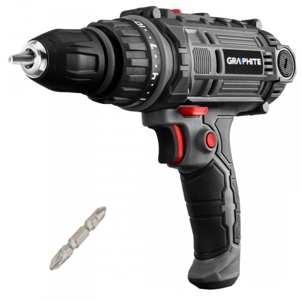 Wiertarko-wkrętarka sieciowa 300 W, uchwyt samozaciskowy 10 mm, walizka