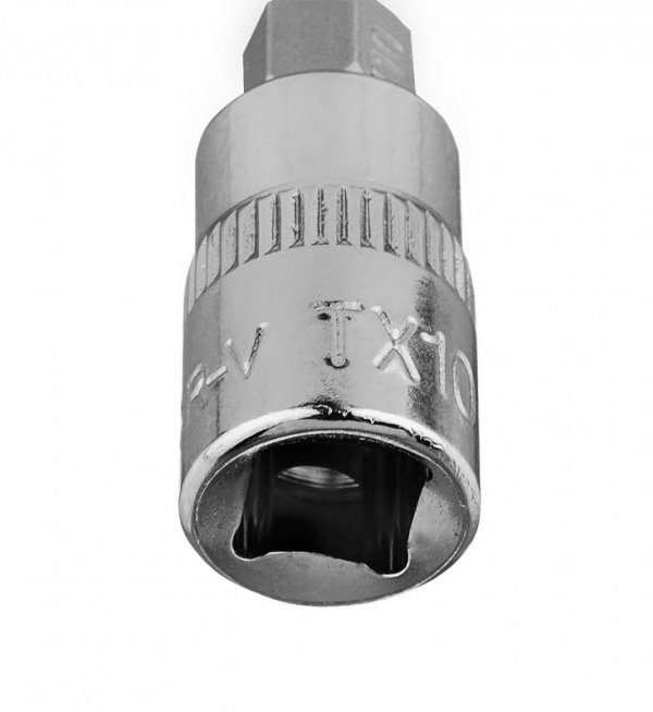 Końcówka TORX TX10 na nasadce 1/4&quot;, krótka, 37 mm