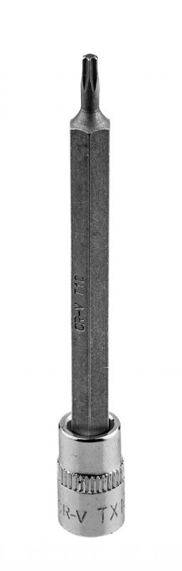 Końcówka TORX TX10 na nasadce 1/4&quot;, długa, 87 mm