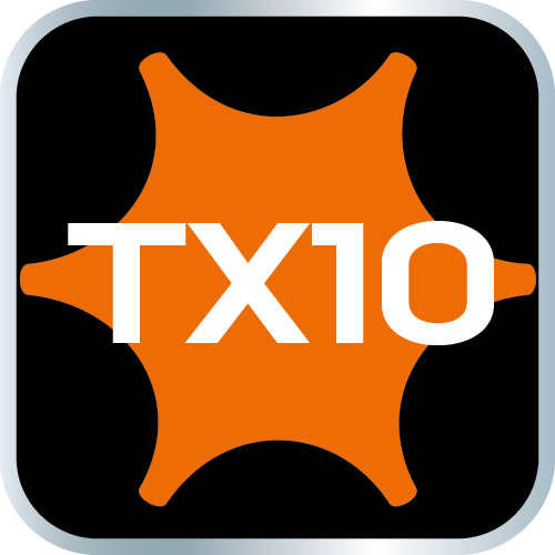 Końcówka TORX TX10 na nasadce 1/4&quot;, długa, 87 mm