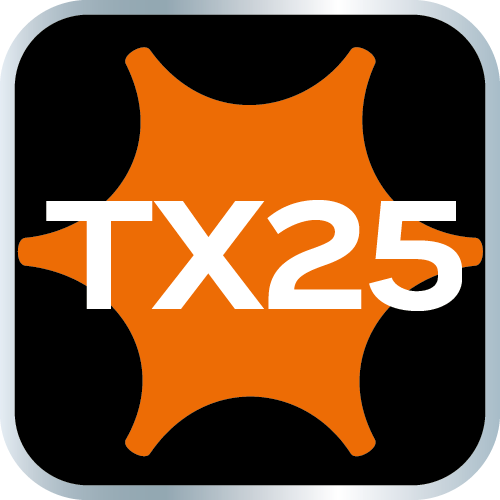 Końcówka TORX TX25 na nasadce 1/4&quot;, długa, 87 mm