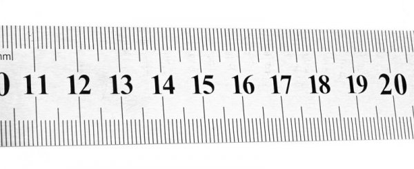 Przymiar liniowy 75 cm, stal nierdzewna